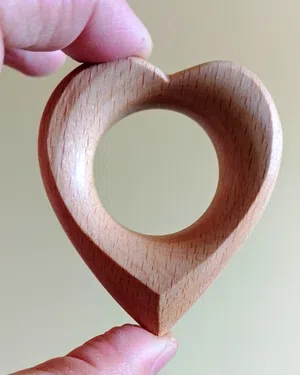 Wooden Heart Necklace