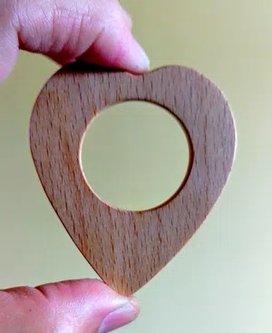 Wooden Heart Necklace