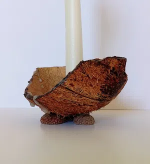 Coconut Candle Holders