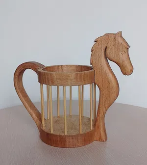 Wooden Horse Cup Holder Wooden Horse Cup Holder