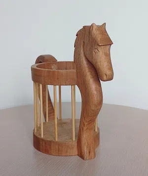 Wooden Horse Cup Holder Wooden Horse Cup Holder
