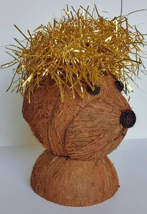 Coconut Hedgehog Decor
