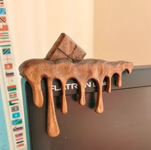 Melting Chocolate – Handmade Wooden  Sculpture