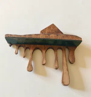 Melting Chocolate – Handmade Wooden  Sculpture