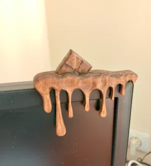Melting Chocolate – Handmade Wooden  Sculpture