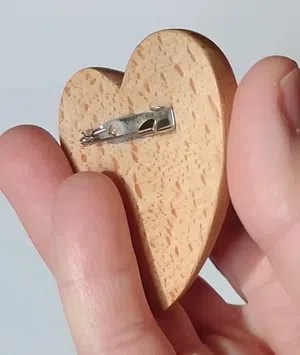 Elegant Heart Brooch 