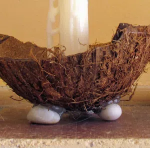 Coconut Candle Holders